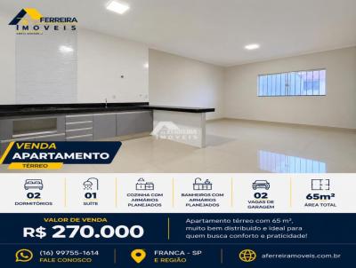 Apartamento para Venda, em Franca, bairro Jardim Integra��o, 2 dormit�rios, 2 banheiros, 1 su�te, 2 vagas